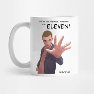 Eleven - black text Mug